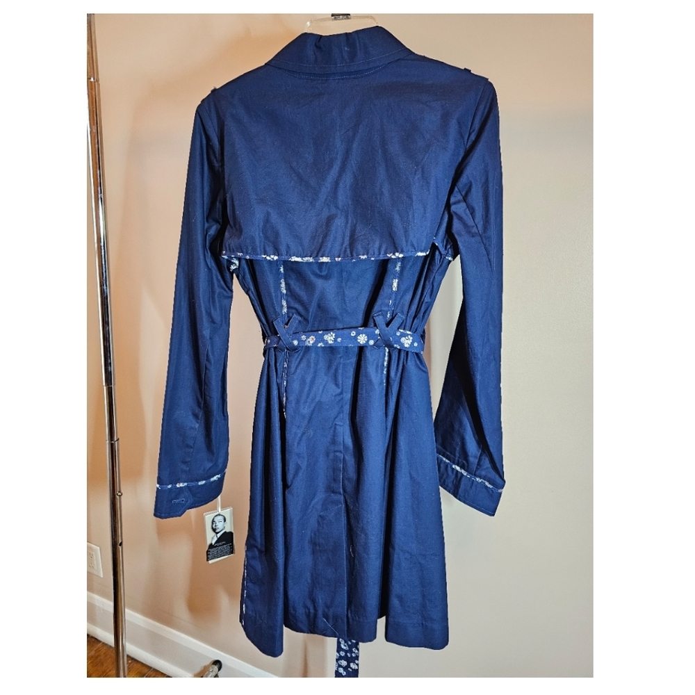 Jason Wu Blue Double-Breasted Trench Coat - Picture 2 of 10